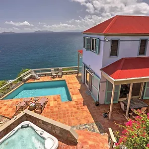 St Thomas Cliffside With Pool And Hot Tub! Villa Lovenlund